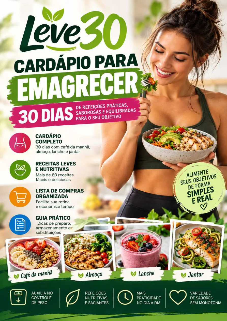 Leve30 Cardápio para Emagrecer